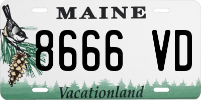 ME license plate 8666VD