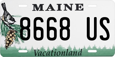 ME license plate 8668US