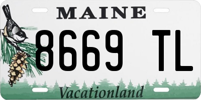 ME license plate 8669TL
