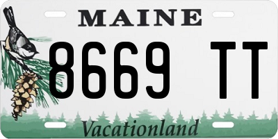 ME license plate 8669TT