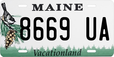 ME license plate 8669UA