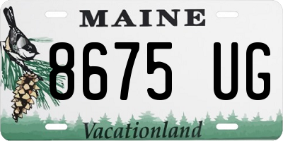 ME license plate 8675UG