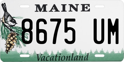 ME license plate 8675UM