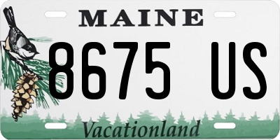 ME license plate 8675US