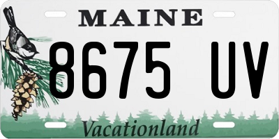 ME license plate 8675UV