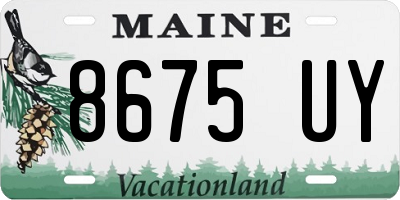 ME license plate 8675UY