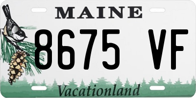 ME license plate 8675VF