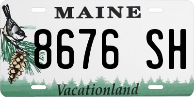 ME license plate 8676SH