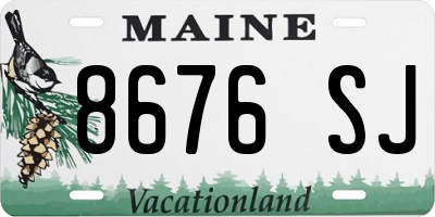 ME license plate 8676SJ