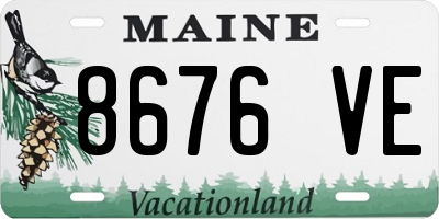 ME license plate 8676VE