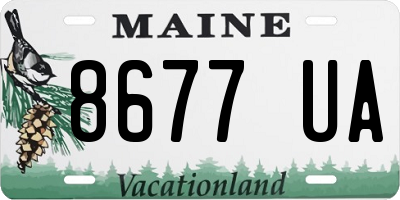 ME license plate 8677UA