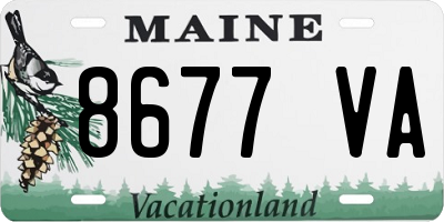 ME license plate 8677VA
