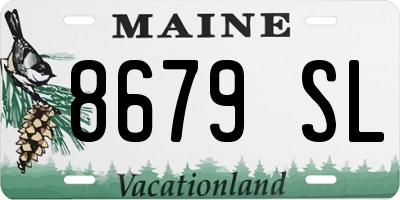 ME license plate 8679SL
