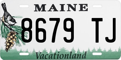 ME license plate 8679TJ