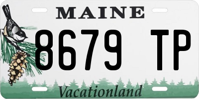ME license plate 8679TP
