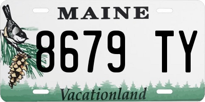 ME license plate 8679TY
