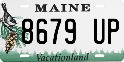 ME license plate 8679UP