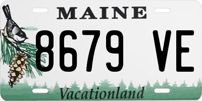 ME license plate 8679VE