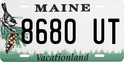 ME license plate 8680UT