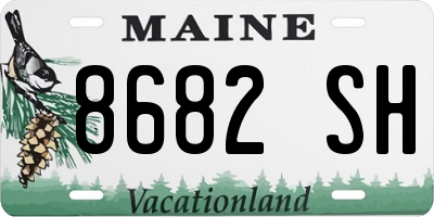 ME license plate 8682SH