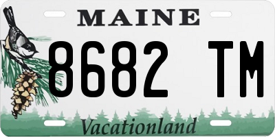 ME license plate 8682TM