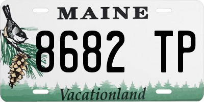 ME license plate 8682TP