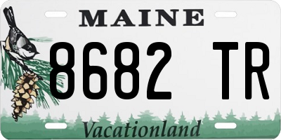 ME license plate 8682TR