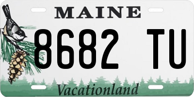 ME license plate 8682TU