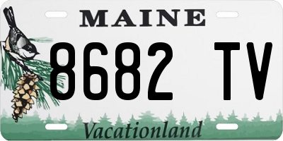 ME license plate 8682TV