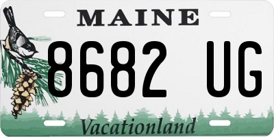 ME license plate 8682UG
