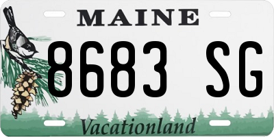 ME license plate 8683SG