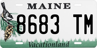 ME license plate 8683TM