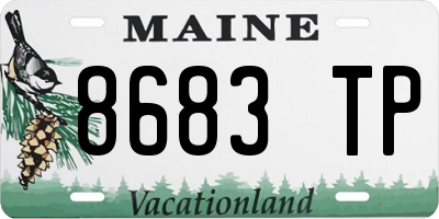 ME license plate 8683TP