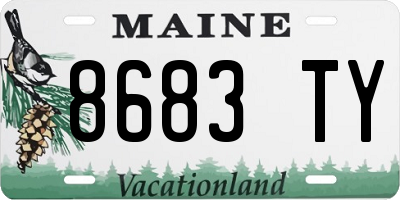 ME license plate 8683TY