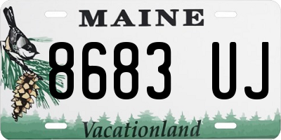 ME license plate 8683UJ
