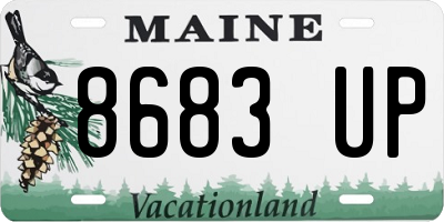 ME license plate 8683UP