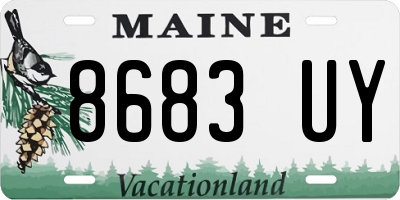 ME license plate 8683UY