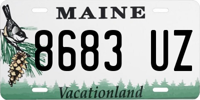 ME license plate 8683UZ