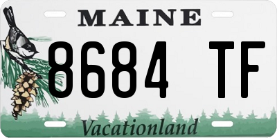 ME license plate 8684TF