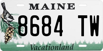 ME license plate 8684TW