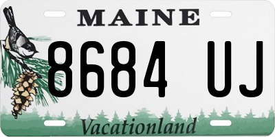 ME license plate 8684UJ