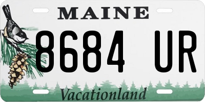 ME license plate 8684UR