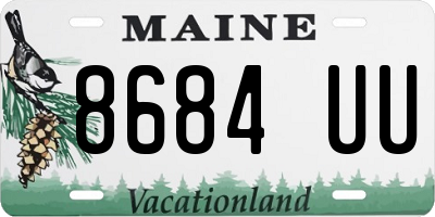 ME license plate 8684UU