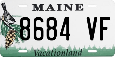 ME license plate 8684VF