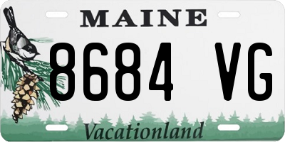 ME license plate 8684VG