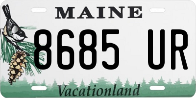 ME license plate 8685UR