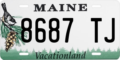 ME license plate 8687TJ