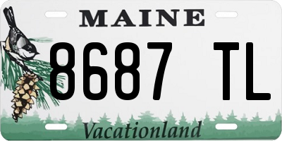 ME license plate 8687TL