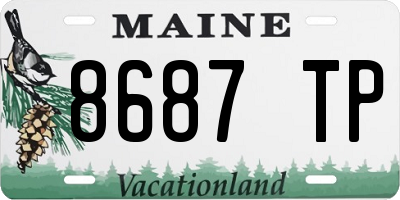 ME license plate 8687TP
