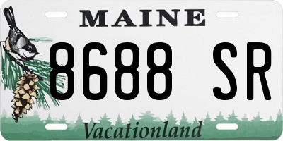 ME license plate 8688SR